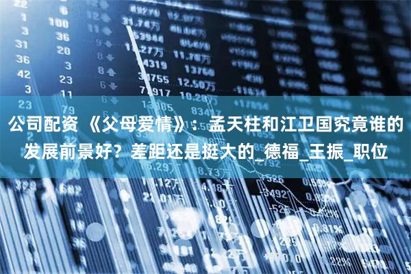 公司配资 《父母爱情》：孟天柱和江卫国究竟谁的发展前景好？差距还是挺大的_德福_王振_职位